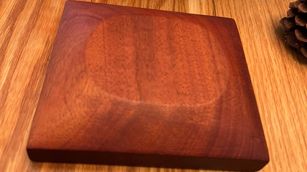Small Mahogany Carved Tray