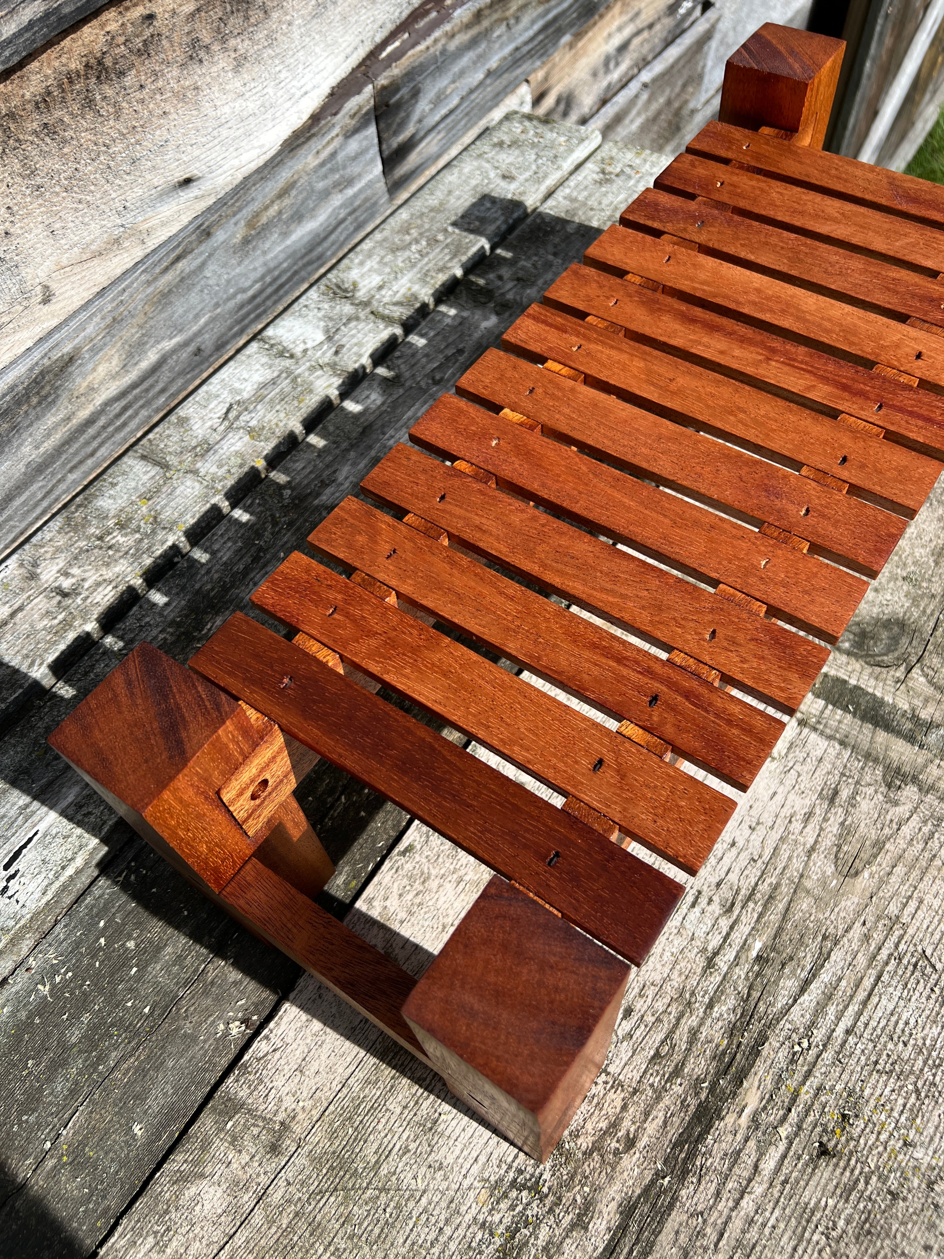 Mahogany Plant Stand