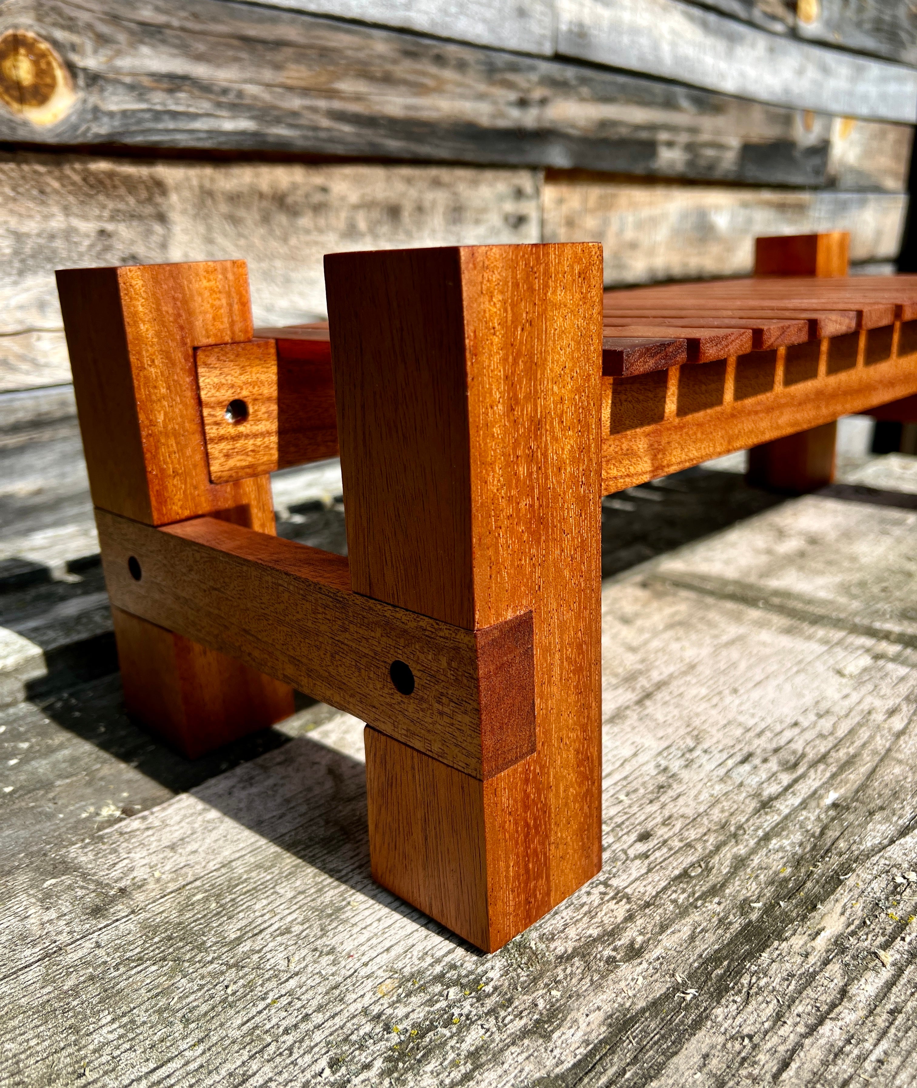 Mahogany Plant Stand
