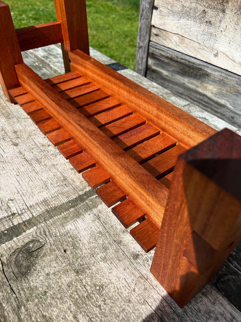 Mahogany Plant Stand